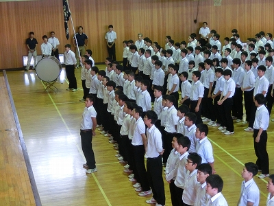 部活動壮行式3
